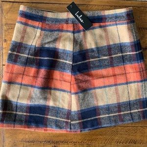 Lulu's Plaid Mini Skirt